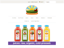 Tablet Screenshot of freshfarmjuices.com